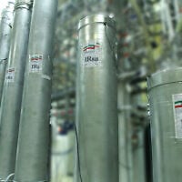 A handout picture released by Iran's Atomic Energy Organization on November 4, 2019, shows the atomic enrichment facilities Natanz nuclear research center, some 300 kilometers south of capital Tehran. (HO / Atomic Energy Organization of Iran / AFP)