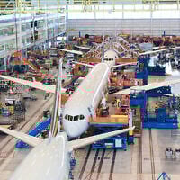 Illustrative: A Boeing 787 aircraft seen during final assembly production in Charleston, South Carolina, August 4, 2022. (BOEING / AFP)
