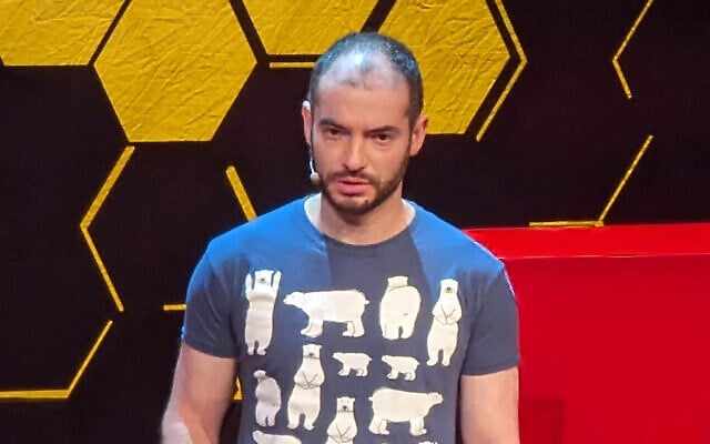 Ilya Sutskever, Israeli-Canadian computer scientist and co-founder and then-chief scientist of OpenAI, speaks at a TED AI conference in San Francisco on October 17, 2023. (Glenn Chapman / AFP) Ilya Sutskever, Israeli-Canadian computer scientist and co-founder and then-chief scientist of OpenAI, speaks at a TED AI conference in San Francisco on October 17, 2023. (Glenn Chapman / AFP)