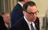 Pennsylvania Governor Josh Shapiro attends a meeting of governors at the White House on February 21, 2025 in Washington. (Win McNamee/Getty Images/AFP)