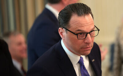 Pennsylvania Governor Josh Shapiro attends a meeting of governors at the White House on February 21, 2025 in Washington. (Win McNamee/Getty Images/AFP)