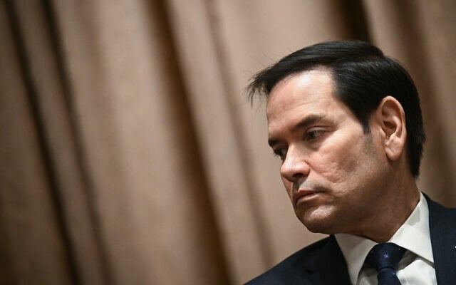 US Secretary of State Marco Rubio attends a cabinet meeting in the Cabinet Room of the White House on April 10, 2025 in Washington, DC. (Brendan SMIALOWSKI / AFP)