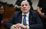 Harvey Weinstein attends his retrial on rape and sex assault charges at Manhattan Criminal Court in New York City, April 15, 2025 (ANGELA WEISS / POOL / AFP)