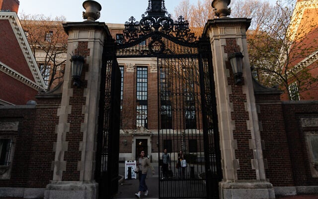 People leave Harvard University in Cambridge, Massachusetts, on April 17, 2025. (Sophie Park / GETTY IMAGES NORTH AMERICA / Getty Images via AFP)