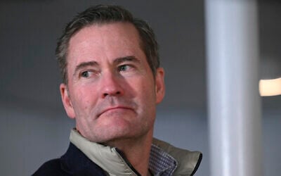 White House National Security Adviser Mike Waltz is pictured at Pituffik Space Base in Greenland as Vice President JD Vance tours the base, March 28, 2025. (Jim Watson/Pool via AP)
