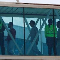 Venezuelan migrants deported from the United States arrive at Simon Bolivar International Airport in Maiquetia, Venezuela, March 30, 2025. (AP Photo/Cristian Hernandez)