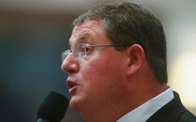 FILE - Florida state Representative Randy Fine speaks in the House of Representatives, April 20, 2022, at the Capitol in Tallahassee, Florida. (AP Photo/Phil Sears, File)