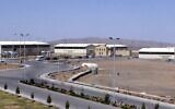 The Natanz Uranium Enrichment Facility buildings, 200 miles (322 km) south of the capital Tehran, on March 30, 2005. (AP Photo/Vahid Salemi, File)