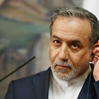Iranian Foreign Minister Abbas Araghchi attends a news conference following his meeting with Russian Foreign Minister Sergey Lavrov in Moscow, Russia, Friday, April 18, 2025. (Tatyana Makeyeva/Pool Photo via AP)