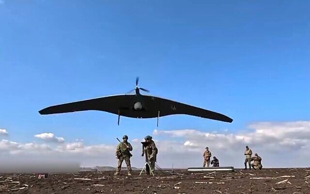 In this photo taken from video distributed by Russian Defense Ministry Press Service on Friday, April 18, 2025, Russian soldiers launch a Supercam intelligence unmanned aerial vehicle towards Ukrainian positions in Ukraine. (Russian Defense Ministry Press Service via AP) In this photo taken from video distributed by Russian Defense Ministry Press Service on Friday, April 18, 2025, Russian soldiers launch a Supercam intelligence unmanned aerial vehicle towards Ukrainian positions in Ukraine. (Russian Defense Ministry Press Service via AP)