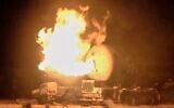 Photo taken from video released by Al Masirah TV channel shows a burning oil tanker after US airstrikes targeted the Ras Isa oil port held by Yemen's Houthi rebels in Hodeida, Yemen, April 18, 2025.( Al Masirah TV via AP)