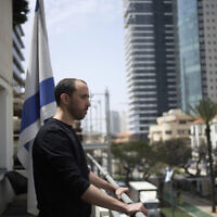 Freed Israeli hostage Tal Shoham, who was held by Hamas terrorists in the Gaza Strip, poses for a portrait in Tel Aviv, April 22, 2025. (AP Photo/Maya Alleruzzo)