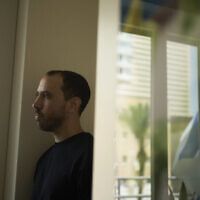 Freed Israeli hostage Tal Shoham, who was held by Hamas in the Gaza Strip, poses for a portrait in Tel Aviv, April 22, 2025. (AP Photo/Maya Alleruzzo)