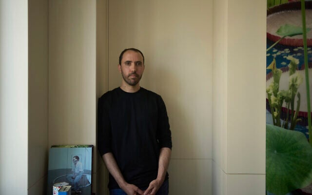 Freed Israeli hostage Tal Shoham, who was held by Hamas in the Gaza Strip, poses for a portrait in Tel Aviv, April 22, 2025. (AP Photo/Maya Alleruzzo)