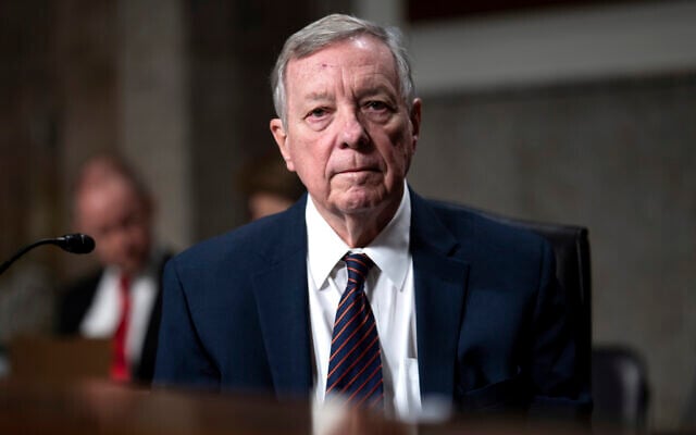 FILE - US Senate Judiciary Committee Chairman Dick Durbin, an Illinois Democrat, is seen at the Capitol in Washington, November 14, 2024. (AP Photo/J. Scott Applewhite, File) FILE - US Senate Judiciary Committee Chairman Dick Durbin, an Illinois Democrat, is seen at the Capitol in Washington, November 14, 2024. (AP Photo/J. Scott Applewhite, File)