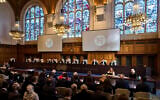 The International Court of Justice opens hearings on a United Nations request for an advisory opinion on Israel's obligations to allow humanitarian assistance in Gaza and the West Bank, in The Hague, Netherlands, April 28, 2025. (AP Photo/Peter Dejong)