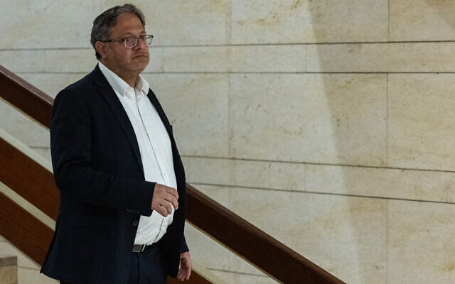 National Security Minister Itamar Ben Gvir at the Knesset in Jerusalem, March 27, 2025. (Chaim Goldberg/Flash90)