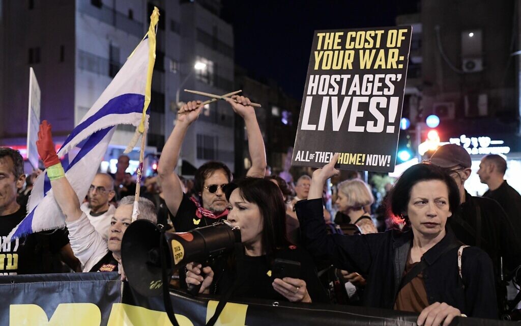 Thousands to rally for hostages as Hamas warns it won’t move them to safety when IDF advances