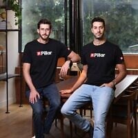 Dor Sarig (right) and Ziv Karliner, co-founders of Israeli AI security startup Pillar Security. (Courtesy)