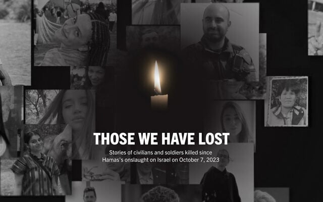 The Times of Israel's Those We Have Lost project