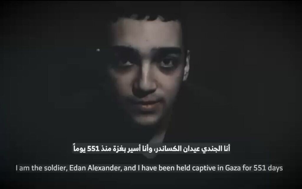 Hamas releases propaganda video showing US-Israeli hostage Edan Alexander