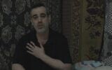 A still image of a Hamas propaganda video released on April 23, 2025, showing hostage Omri Miran. (Screenshot)