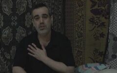 A still image of a Hamas propaganda video released on April 23, 2025, showing hostage Omri Miran. (Courtesy)
