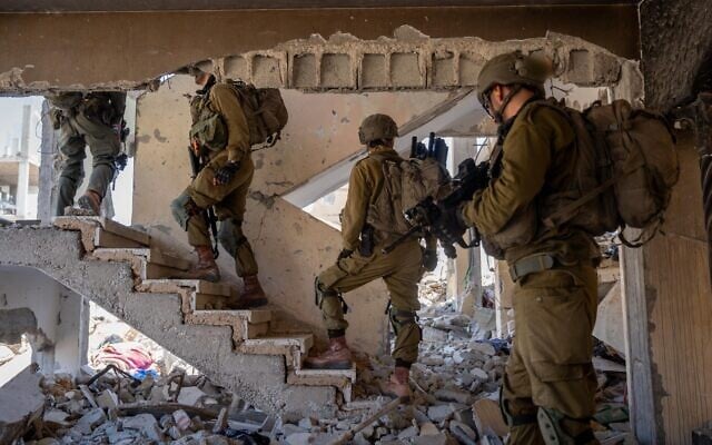 Troops of the 205th Reserve Armored Brigade operate in southern Gaza's Rafah, in a handout photo issued by the IDF on April 27, 2025. (Israel Defense Forces) Troops of the 205th Reserve Armored Brigade operate in southern Gaza's Rafah, in a handout photo issued by the IDF on April 27, 2025. (Israel Defense Forces)