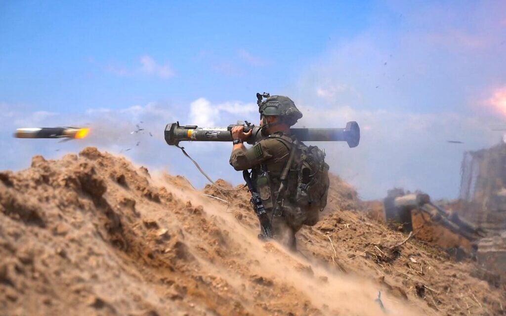 Troops of the 401st Armored Brigade operate in the Daraj and Tuffah area of Gaza City, in a handout photo and issued on April 12, 2025. (Israel Defense Forces)
