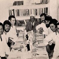 Israeli POWs in Egyptian prison celebrating the Passover Seder (National Library of Israel, permission to use granted to Israel Story)