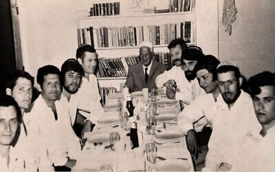 Israeli POWs in Egyptian prison celebrating the Passover Seder (National Library of Israel, permission to use granted to Israel Story)
