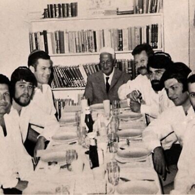 Israeli POWs in Egyptian prison celebrating the Passover Seder (National Library of Israel, permission to use granted to Israel Story)