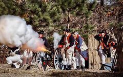 A reenactment of the American Revolution's Battle of Great Bridge takes place in Chesapeake, Virginia, December 8, 2024. (iStock photos/ Bill Chizek)
