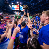 Illustrative: Israel's Orbit team celebrates winning the FIRST robotics competition in 2024. (Courtesy: FIRST)