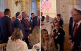 National Security Minister Itamar Ben Gvir arrives to speak at an event at US President Donald Trump's Mar-A-Lago resort in Florida, where he is greeted with applause, April 23, 2025. (X; used in accordance with Clause 27a of the Copyright Law)