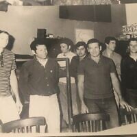 An undated photo of the POW group who together translated 'The Hobbit' into Hebrew prior to their release from an Egyptian prison in November 1973. (courtesy)