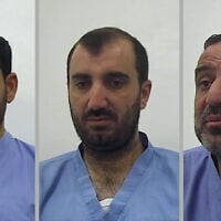 Suspects in what Jordan said was a plot linked to the Muslim Brotherhood to carry out attacks on targets inside the kingdom involving rockets and drones, April 15, 2025. (Jordanian General Intelligence Department via X, used in accordance with Clause 27a of the Copyright Law)