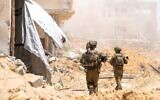 Troops operating in the Gaza Strip in an undated photo released for publication on May 4, 2025 (Israel Defense Forces)