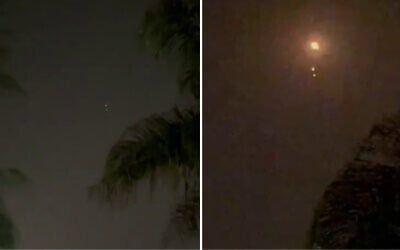 Screen capture from video purporting to show the interception of a Houthi missile fired at Israel, May 18, 2025. (X. Used in accordance with Clause 27a of the Copyright Law)
