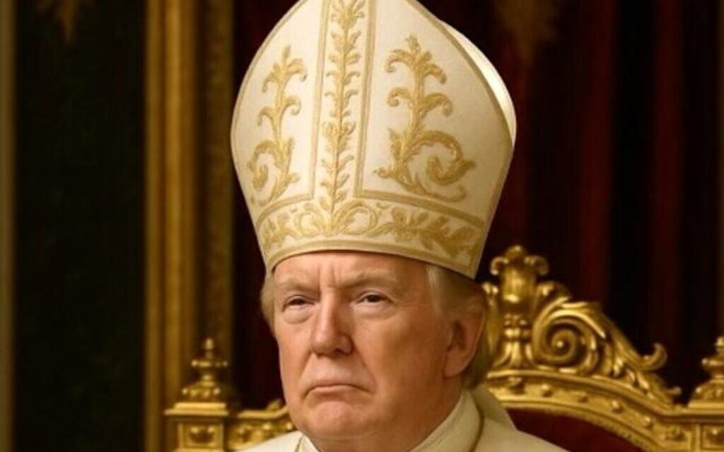 Trump posts apparent AI image of himself in papal attire