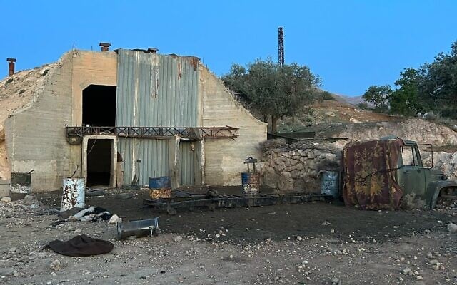 A former Syrian military compound in southern Syria, which was raided by the IDF, in a photo published May 5, 2025. (Israel Defense Forces)