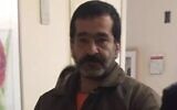 Jamil Srour, who was granted a retrial after serving 15 years in prison for murder, in an undated picture. (Hebrew University Innocence Project Facebook page, used in accordance with Clause 27a of the Copyright Law)