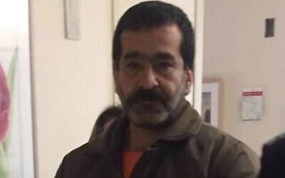 Jamil Srour, who was granted a retrial after serving 15 years in prison for murder, in an undated picture. (Hebrew University Innocence Project Facebook page, used in accordance with Clause 27a of the Copyright Law)