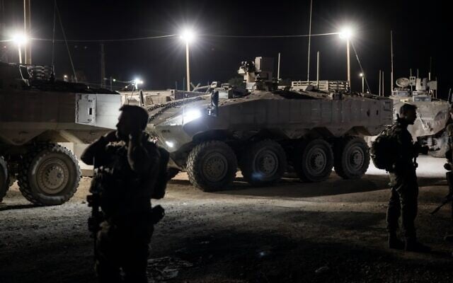 Troops of the Nahal Brigade operate in the West Bank in a handout photo issued by the military on May 11, 2025. (Israel Defense Forces) Troops of the Nahal Brigade operate in the West Bank in a handout photo issued by the military on May 11, 2025. (Israel Defense Forces)