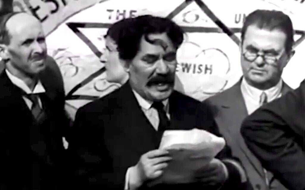 Emmanuel Jochelman gives a speech in an undated photo. (Courtesy) Emmanuel Jochelman gives a speech in an undated photo. (Courtesy)