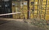 Scene of a deadly shooting at Jaffa Port on May 19, 2025. (Israel Police)