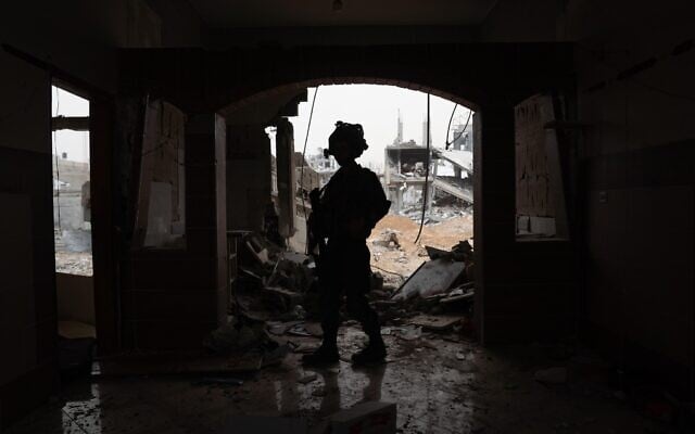 Troops of the Golani Brigade operate in southern Gaza's Rafah, in a handout photo issued on May 10, 2025. (Israel Defense FOrces)