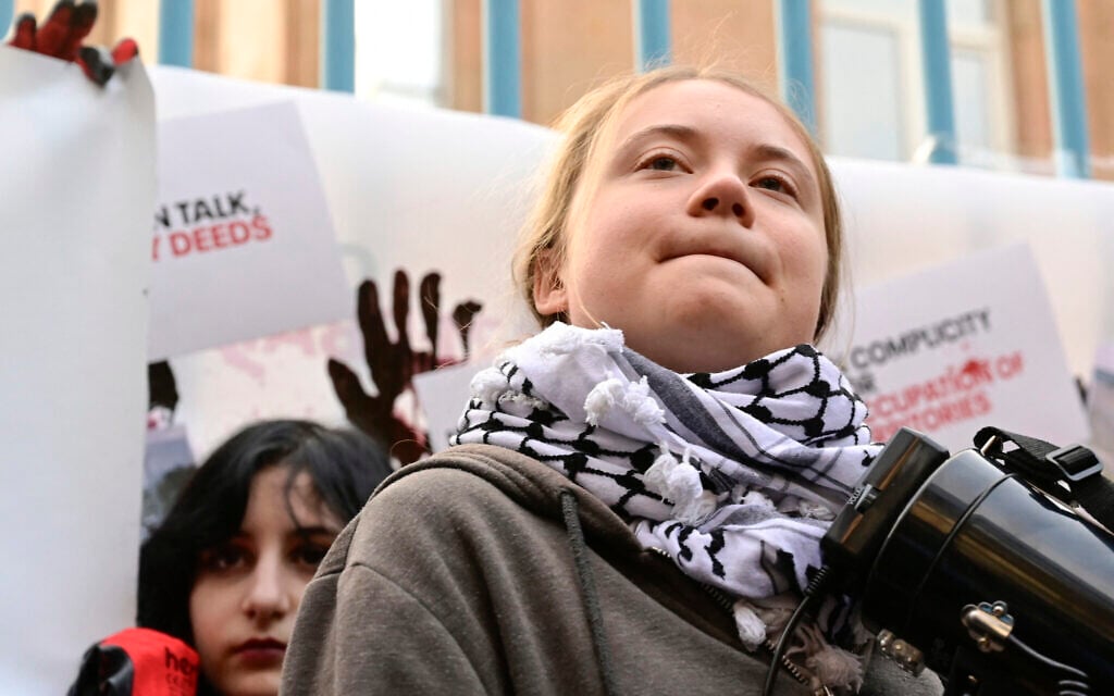 Greta Thunberg to try to visit Gaza on ‘Freedom Flotilla’ ship