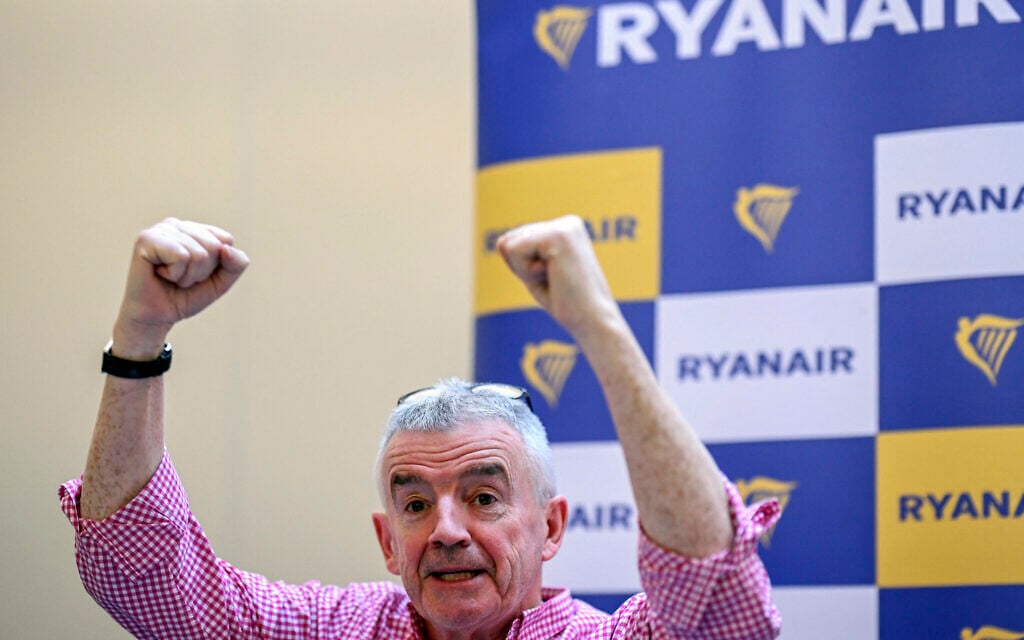Ryanair says it’s sick of Tel Aviv disruptions, may take off for other destinations