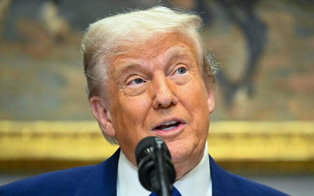 US President Donald Trump speaks during a news conference in the Roosevelt Room of the White House on May 12, 2025, in Washington, DC. (Jim WATSON / AFP)